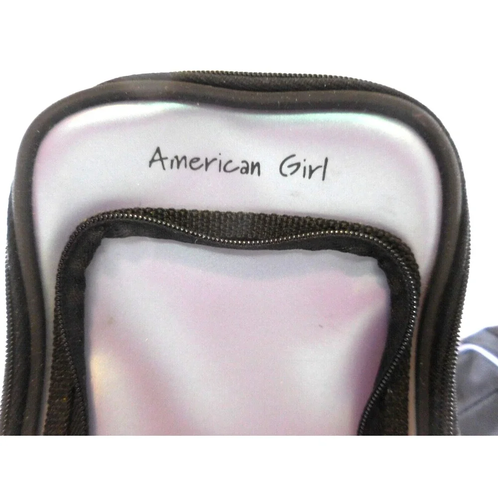 American Girl Doll Sized Luggage Lavender Rolled Suitcase + Backpack + Coconut D